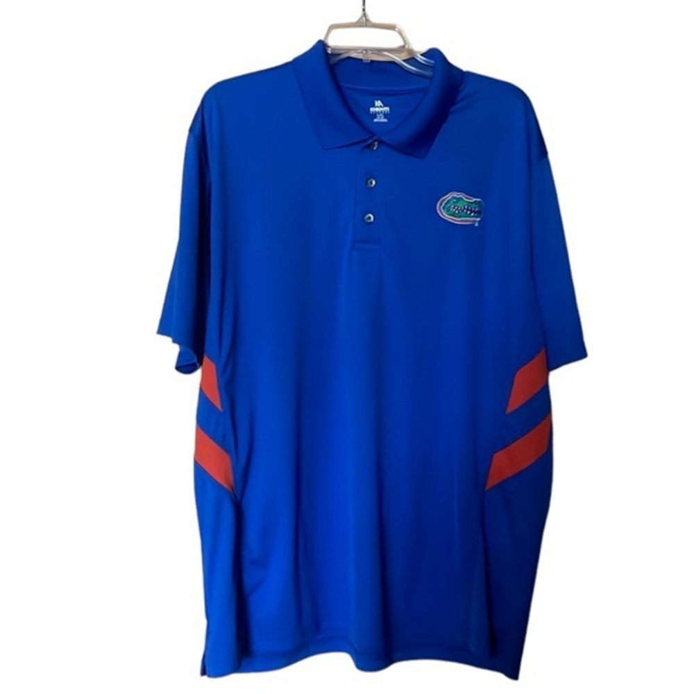 Florida Gators Polo Shirt Embroidered‎ Logo Men’s Blue Orange Size XL 46-48